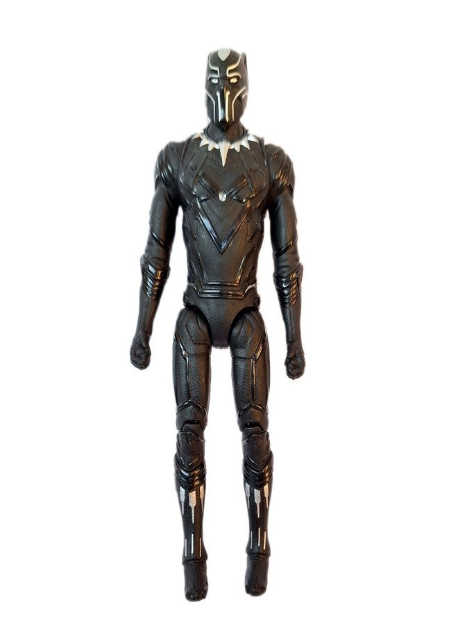 PRIMEFAIR Action Figure Toy Set with Light Up Chest, Moveable Parts, Superhero Theme, Pack of 1 (Black Panther) - Image 1